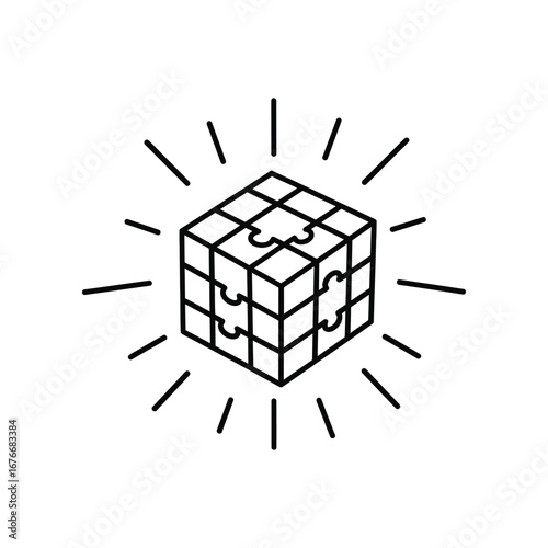 Solving the Puzzle: An illustrated cube represents a creative solution, symbolizing problem-solving.
