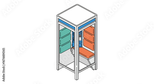 soundproof booth for private calls and work