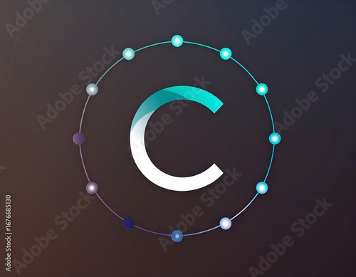 Circular Initial C graphic