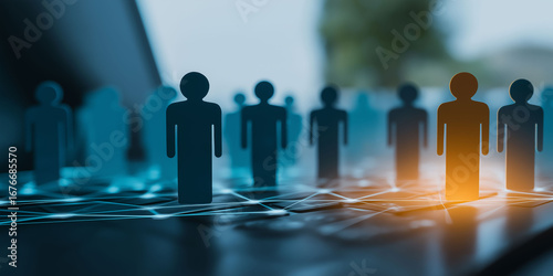 Wallpaper Mural team work , headhunting and hiring for company abstract background
 Torontodigital.ca