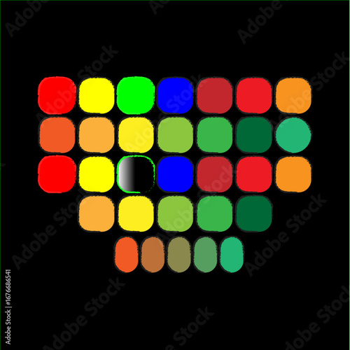 colorful plasticine blocks