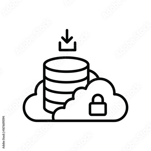 Data Security in the Cloud: A visual representation of data transfer, with a secure cloud symbol emphasizing protection and reliability.