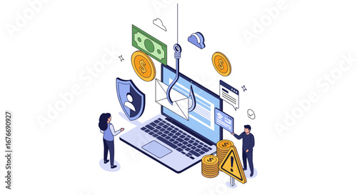 Beware online scams, phishing attacks threatening data security and financial loss with digital fraud risks