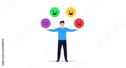 Manage your feelings skillfully like a pro with these emotional icons for your next project