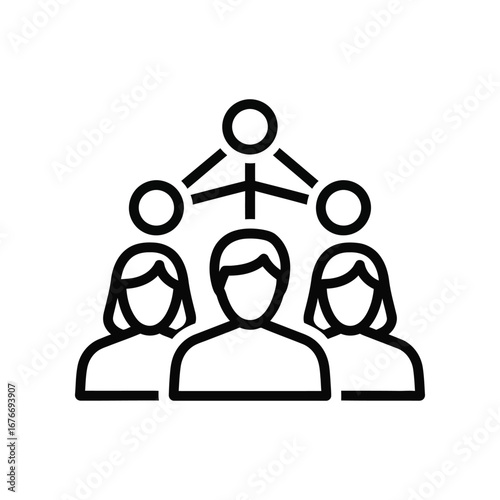 Community Synergy Icon: An abstract illustration representing interconnectedness and unity within a community. It symbolizes collaboration and a shared vision.