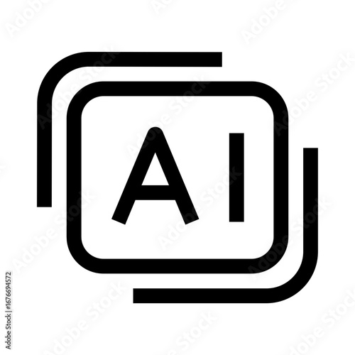 Free Download Unique Artificial Intelligence Icon | AI Icon - GFXLoad