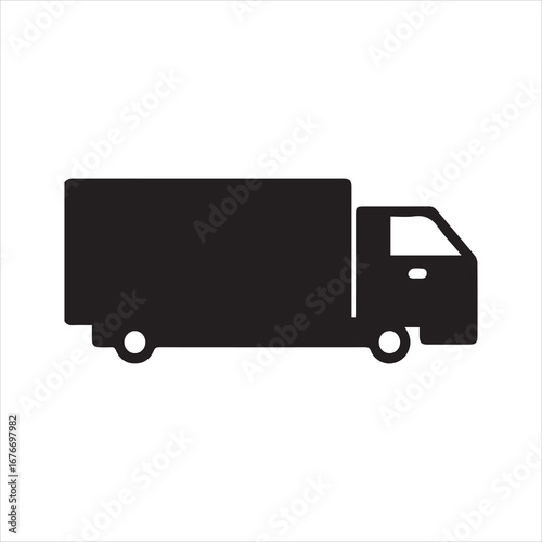truck isolated on white