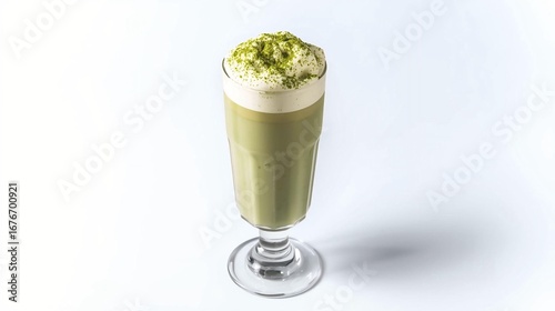 The Signature Matcha, Crowned with Cream and Chocolate Glaze