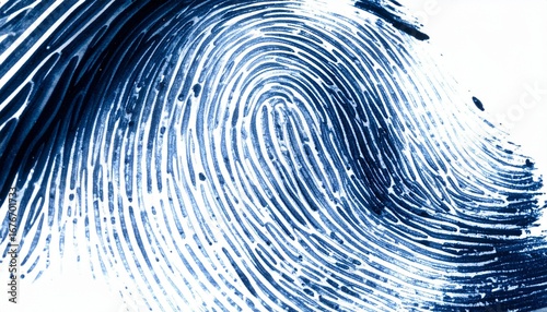 Detailed fingerprint texture in abstract ink.