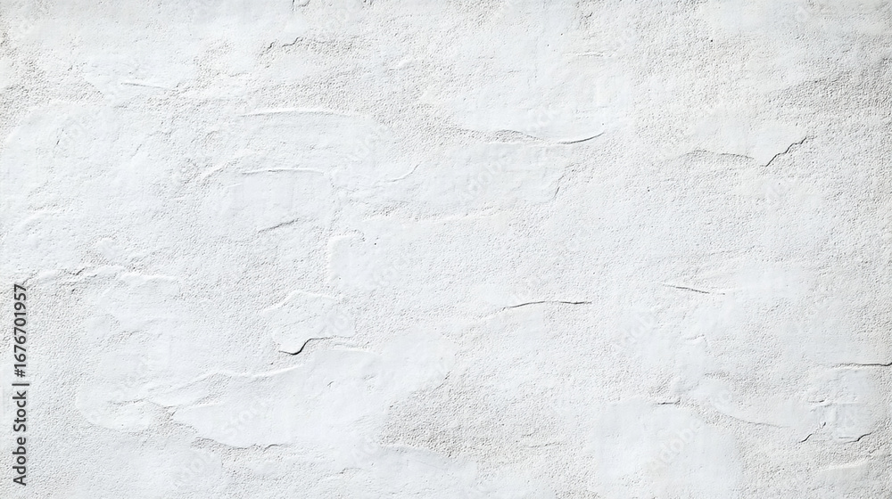 Fototapeta premium White Textured Wall Background with Rough Plaster Surface
