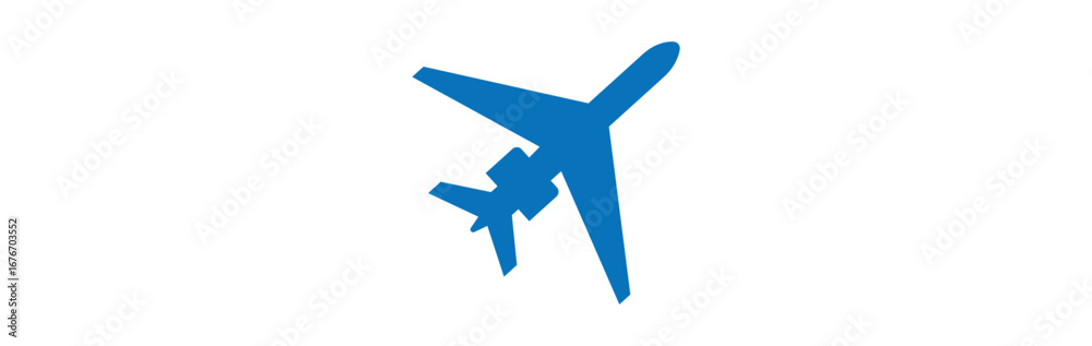 Obraz premium Simple vector illustration of a plane eps 10