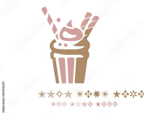 Dessert Logo Design Vector