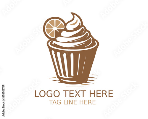 Dessert Logo Design Vector