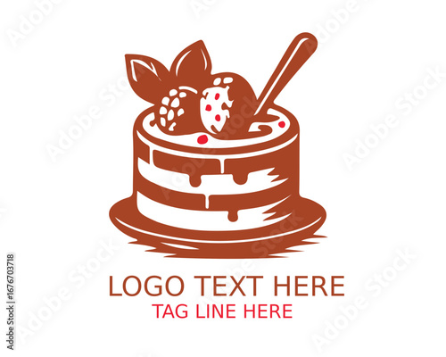 Dessert Logo Design Vector