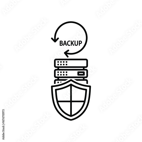 Digital Fortress: Secure backup and data protection, safeguarding vital information within a virtual shield.