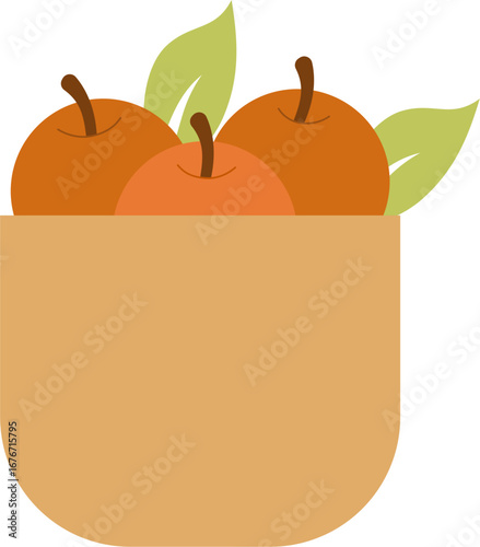 pile of orange fruits harvest