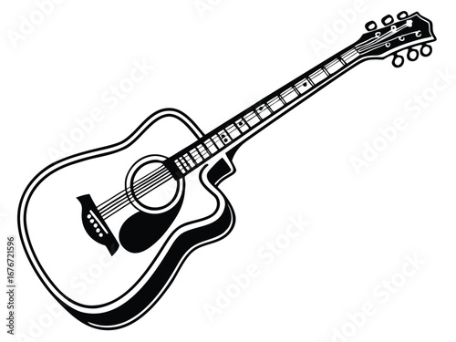 electric guitar isolated on white