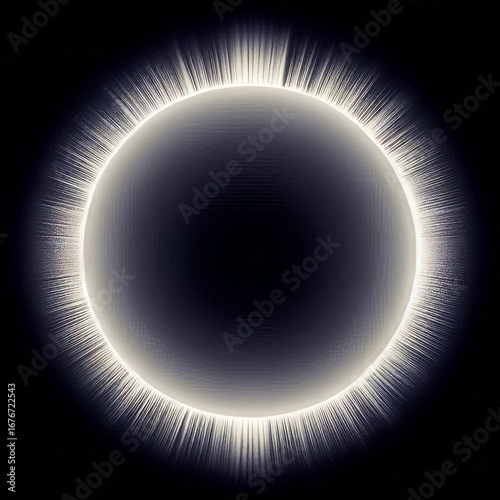 A white horizontal circle of light that passes through the sun o