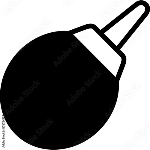 enema icon illustration design with solid
