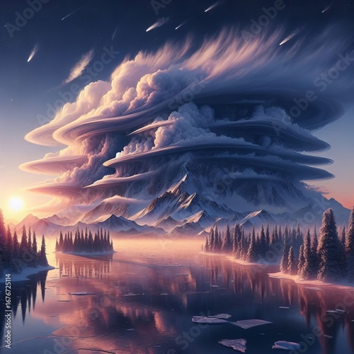 Conditions Multiple layers of air with different temperatures st
