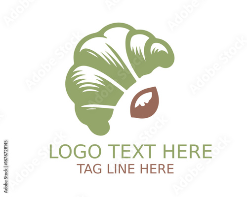 croissant Logo Design Vector