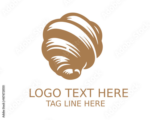 croissant Logo Design Vector