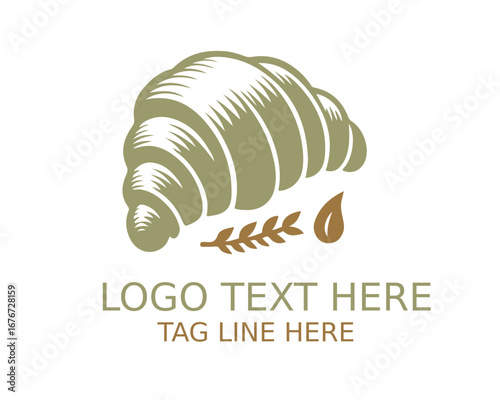 croissant Logo Design Vector