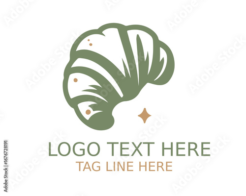 croissant Logo Design Vector