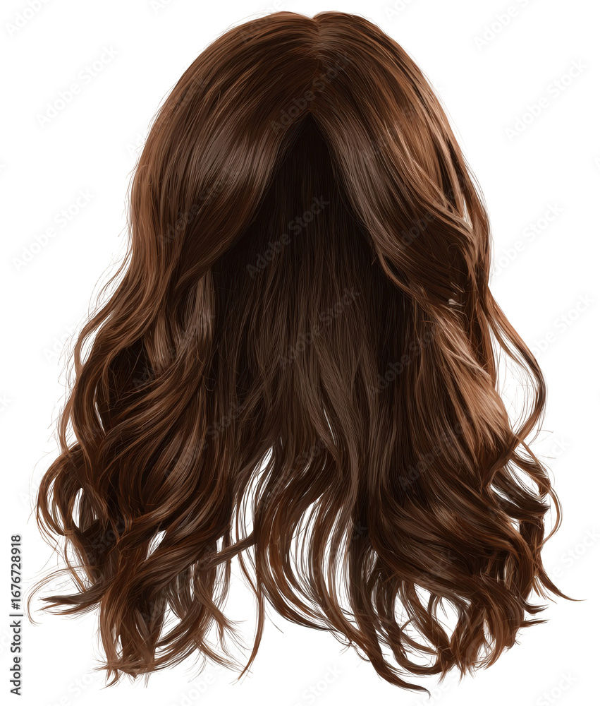 Fototapeta premium Wavy brown hair