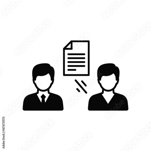 Negotiation in the Boardroom: A stylized illustration captures a business agreement in progress, a testament to clear communication and professional collaboration.
