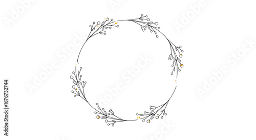 Elegant floral wreath design for various celebrations and events
