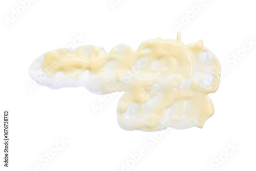 Obraz na płótnie mayonnaise sauce or salad dressing on white background