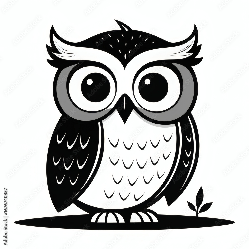 Fototapeta premium owl on a branch