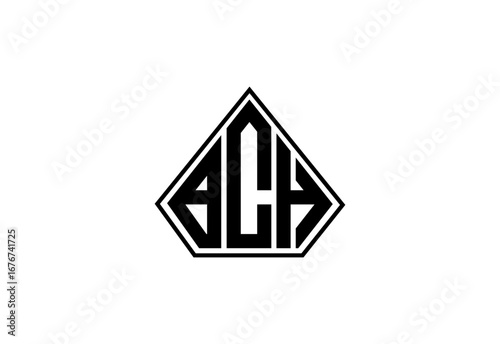 Free Download BCH Custom Monogram Logo Design. - GFXLoad