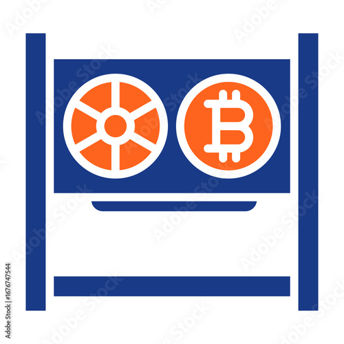 Mining Rig Fill Vector Icon