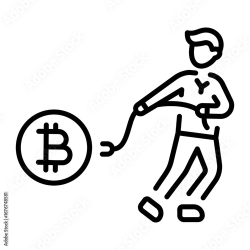 A line style icon representing a scarcity