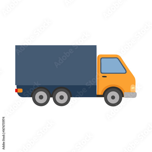 truck isolated on white