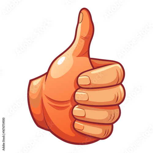 hand with thumb up