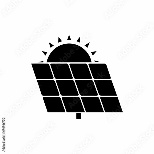 creative details solar panel icon vector illustration