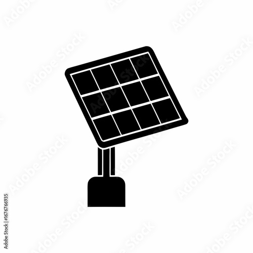 creative details solar panel icon vector illustration