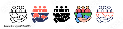 Social Impact multiple icon