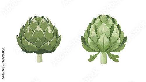Artichoke Cartoon Vector Illustration – Fun Vegetable Graphic Design