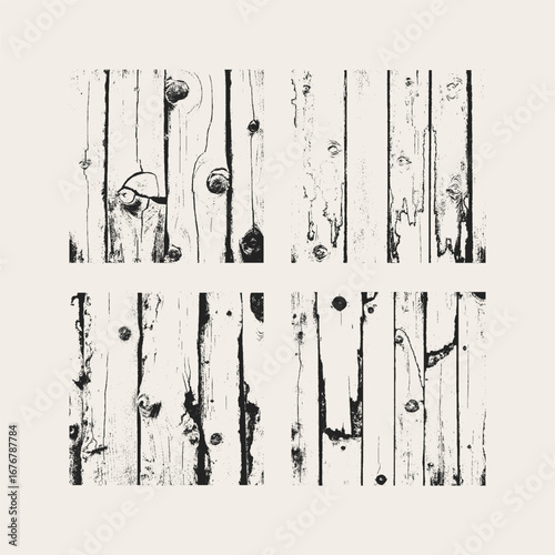 Rotting wood vector grunge grainy texture