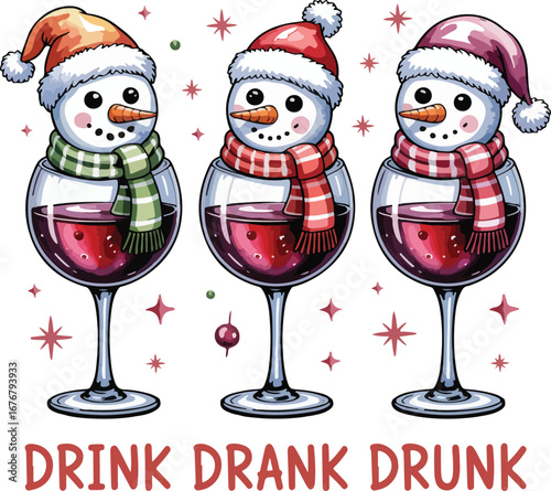 Drink Drank Drunk EPS, Christmas Season EPS, Christmas EPS, Funny Christmas EPS, Christmas Shirt EPS, Snowman