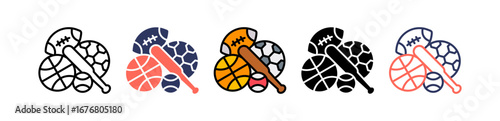 Sports multiple icon