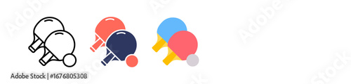 Table Tennis multiple icon