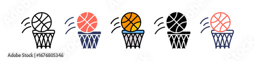 Basketball multiple icon