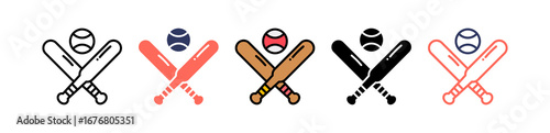 Baseball multiple icon