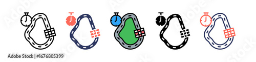 Racing Track multiple icon
