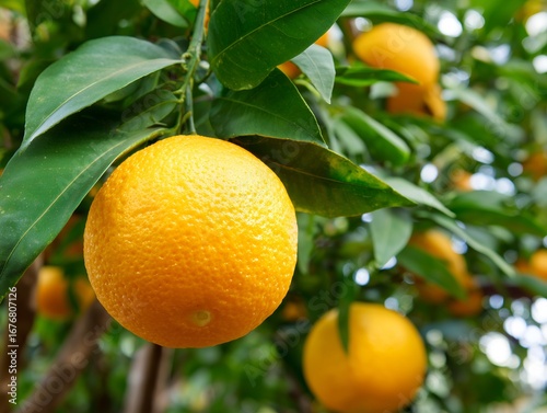 Wallpaper Mural 木になった新鮮なオレンジの実 Torontodigital.ca